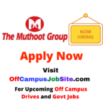 muthoot group off campus drive