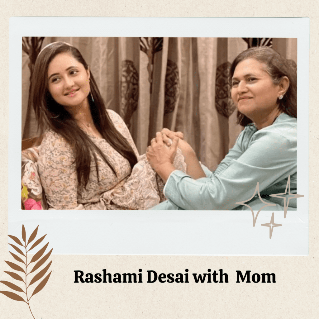 Rashami Desai with Mom